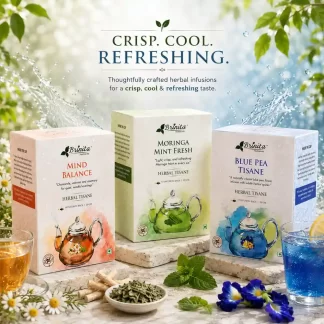 Brinita 3-in-1 Herbal Wellness Tea Combo | Supports Relaxation & Calm Mental Wellness Digestive