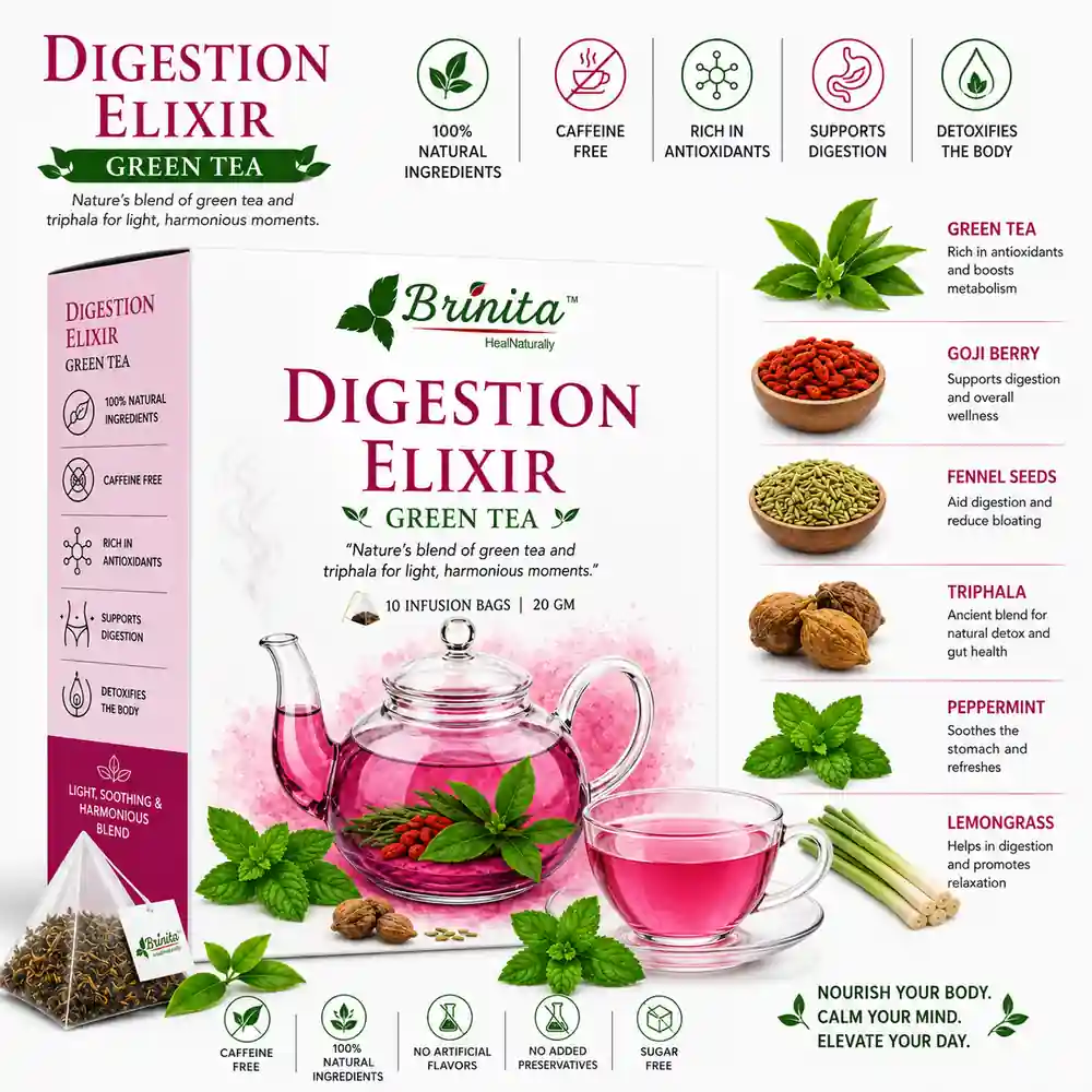 Digestion Elixir Herbal Tea | Digestive Support & Bloating Relief Tea Bags