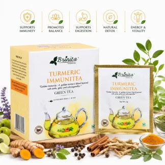 Turmeric Ginger Immunity Tea Bags| Help Immunity, Daily Wellness Naturally, Rich in Antioxidants